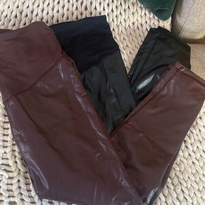 GAP Maternity Brown and Black Leggings